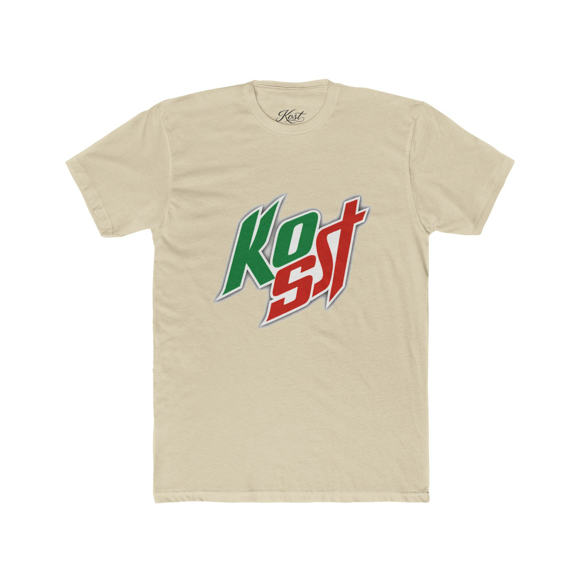 Kost Logo Tee — Retro Green & Red Graphic T-Shirt
