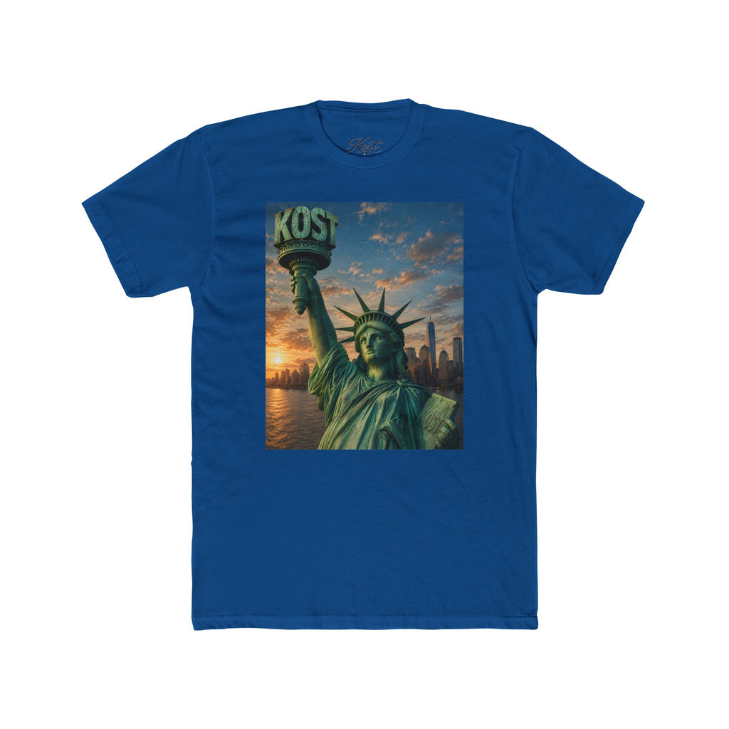 Statue of Liberty Sunset T‑Shirt — NYC Skyline Graphic Tee