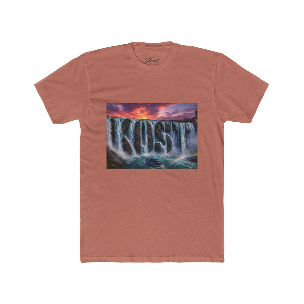 Cascade Logo T‑Shirt — 'KOST' Waterfall Graphic Tee