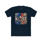 KOST Retro British-Inspired Graphic Tee — Vintage Union Jack Radio Design