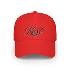 Kost Script Embroidered Baseball Cap — Classic Red Low-Profile Hat