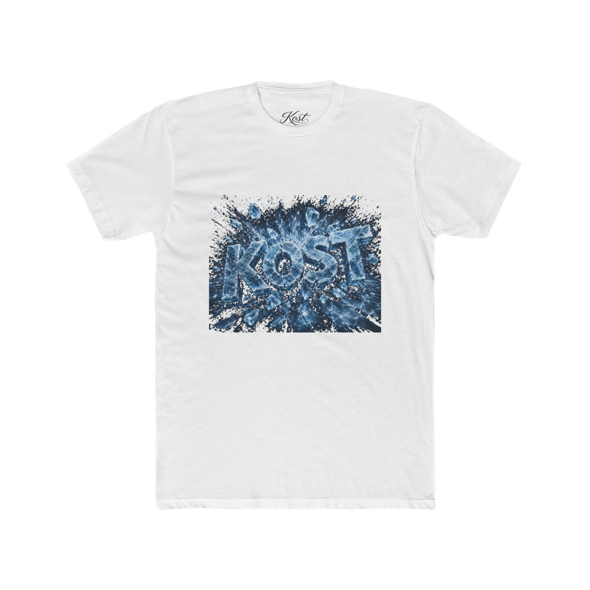 KOST Abstract Blue Graphic Cotton Crew Tee