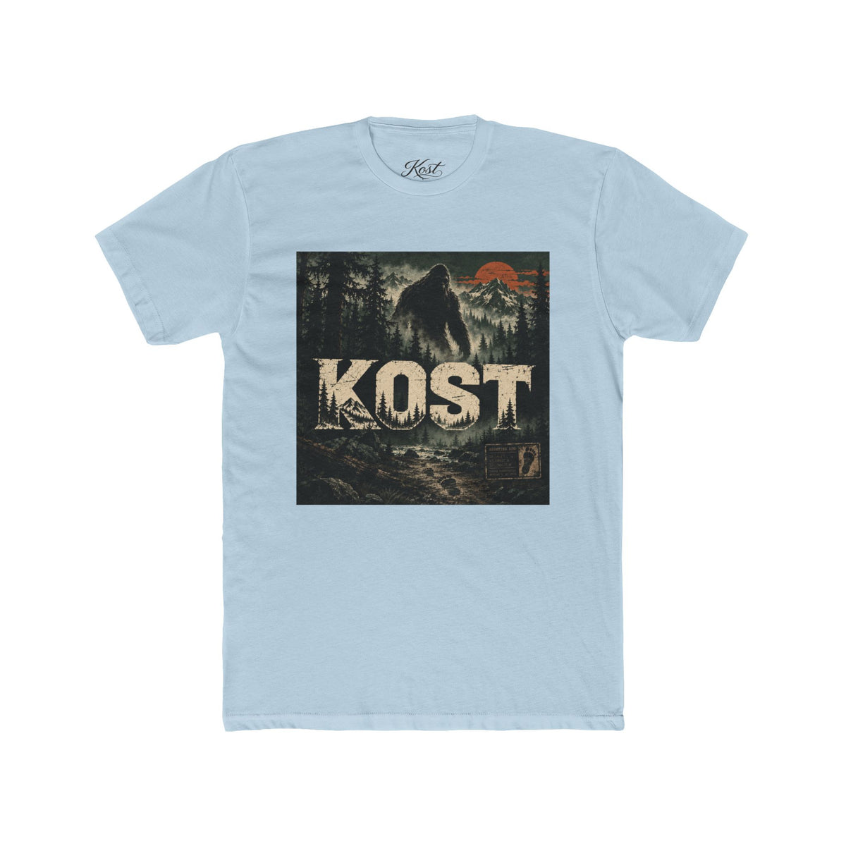 KOST Bigfoot Forest Tee — Vintage Sasquatch Mountain Graphic Shirt