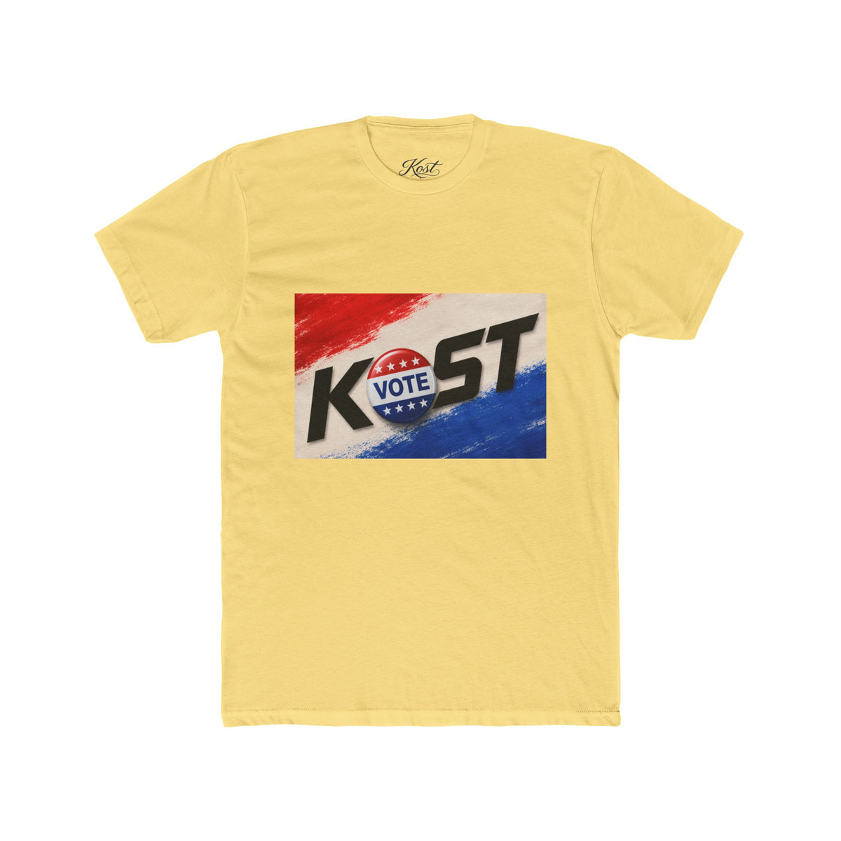 Vote KOST Political Campaign T‑Shirt — Patriotic Red, White & Blue Tee