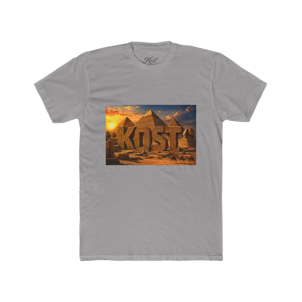 Pyramids Sunset Tee — 'KOST' Desert Graphic T-Shirt