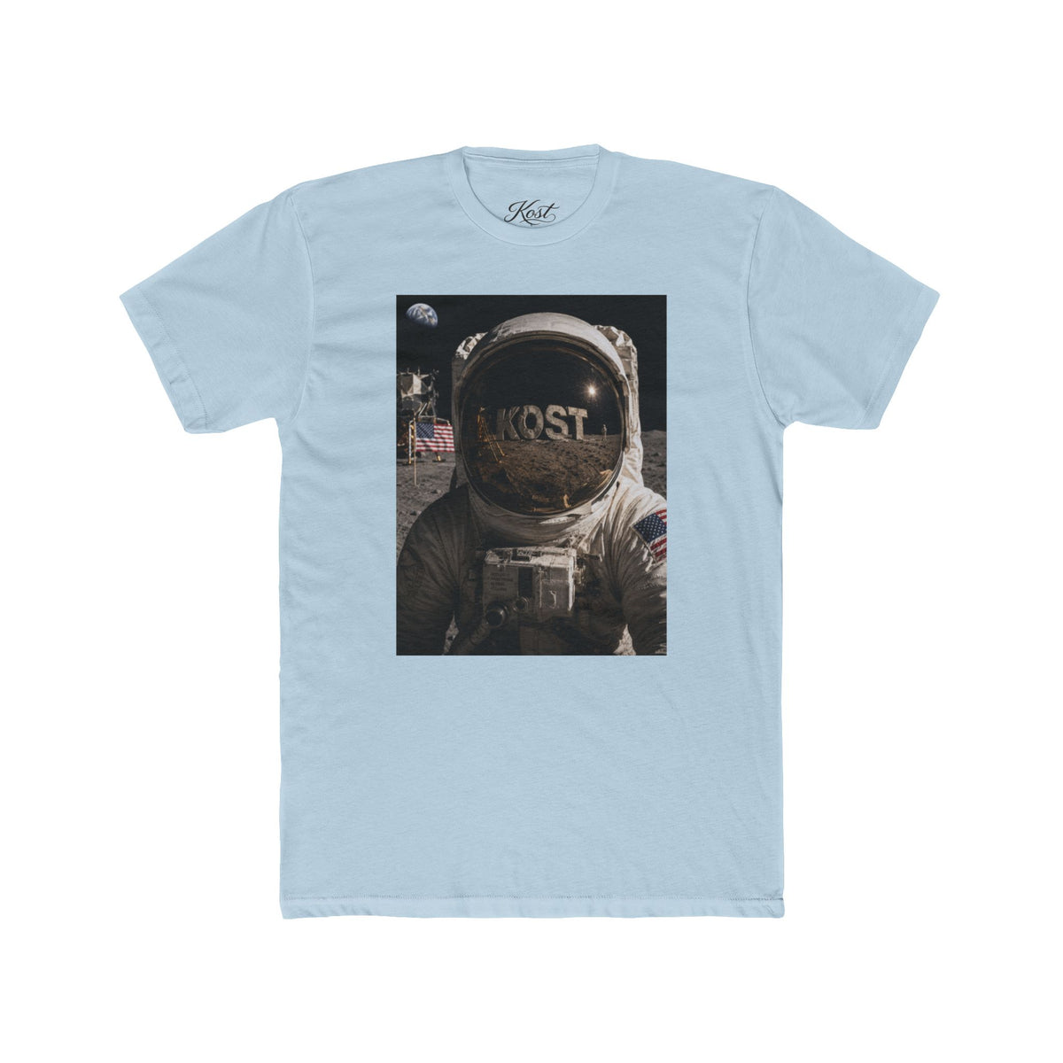 Astronaut Moonwalk T‑Shirt — Vintage Space Helmet Graphic