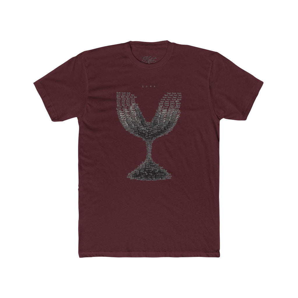 Vintage Wine Glass Graphic T-Shirt