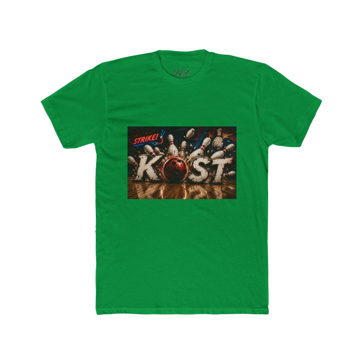 Bowling Strike Graphic Tee — "KOST" Pinfall Design