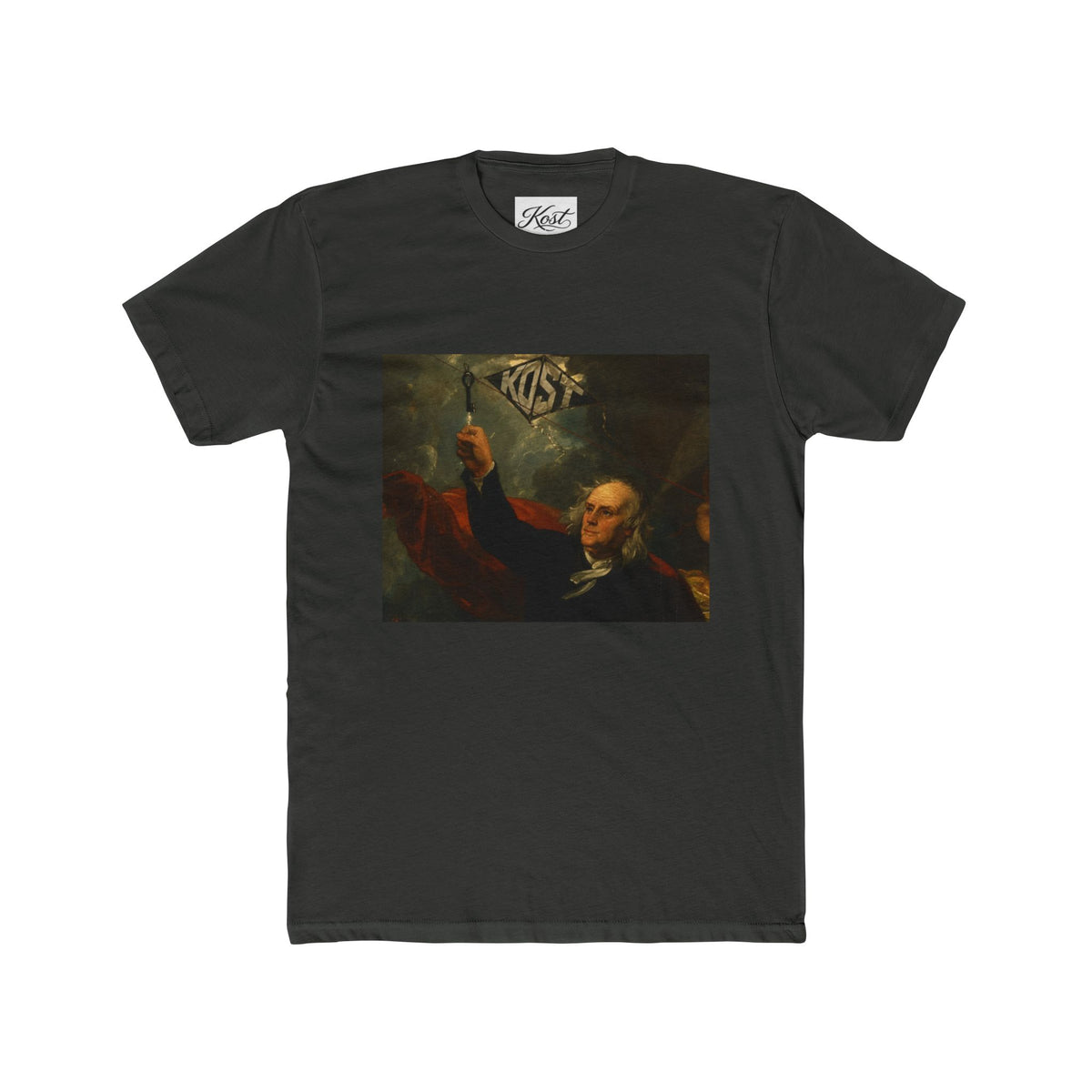Vintage Revolutionary Portrait Tee — 'Kiss' Graphic Cotton T-Shirt