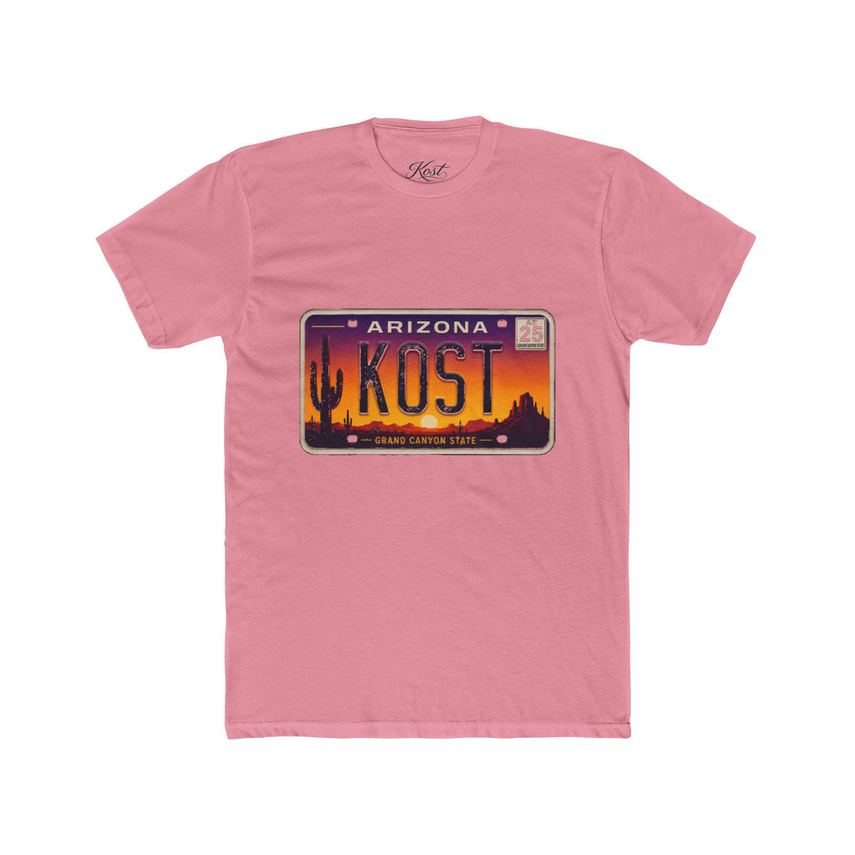 Arizona License Plate Tee - KOST Desert Sunset Graphic T-Shirt