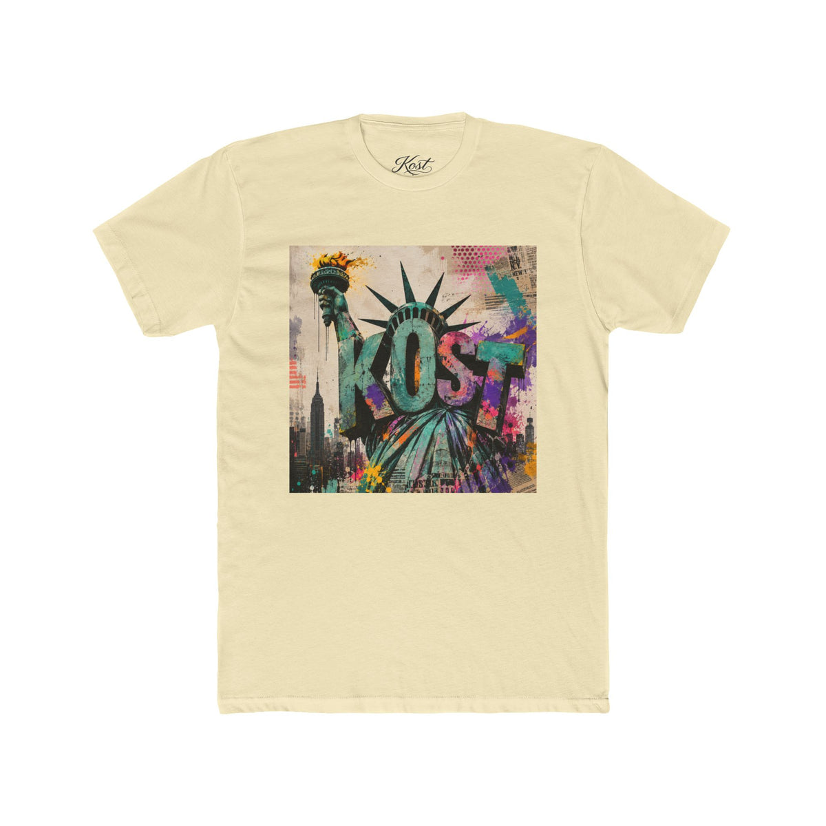 KOST Statue of Liberty Graphic Tee – Colorful NYC Street Art T-Shirt