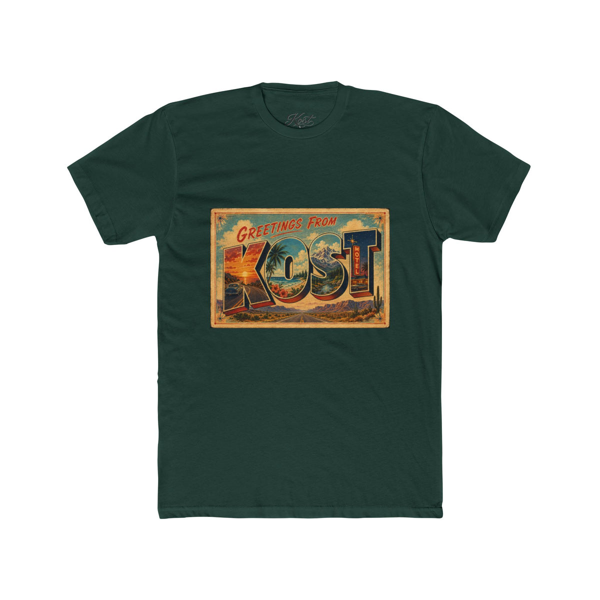 Greetings From KOST Vintage Postcard T-Shirt