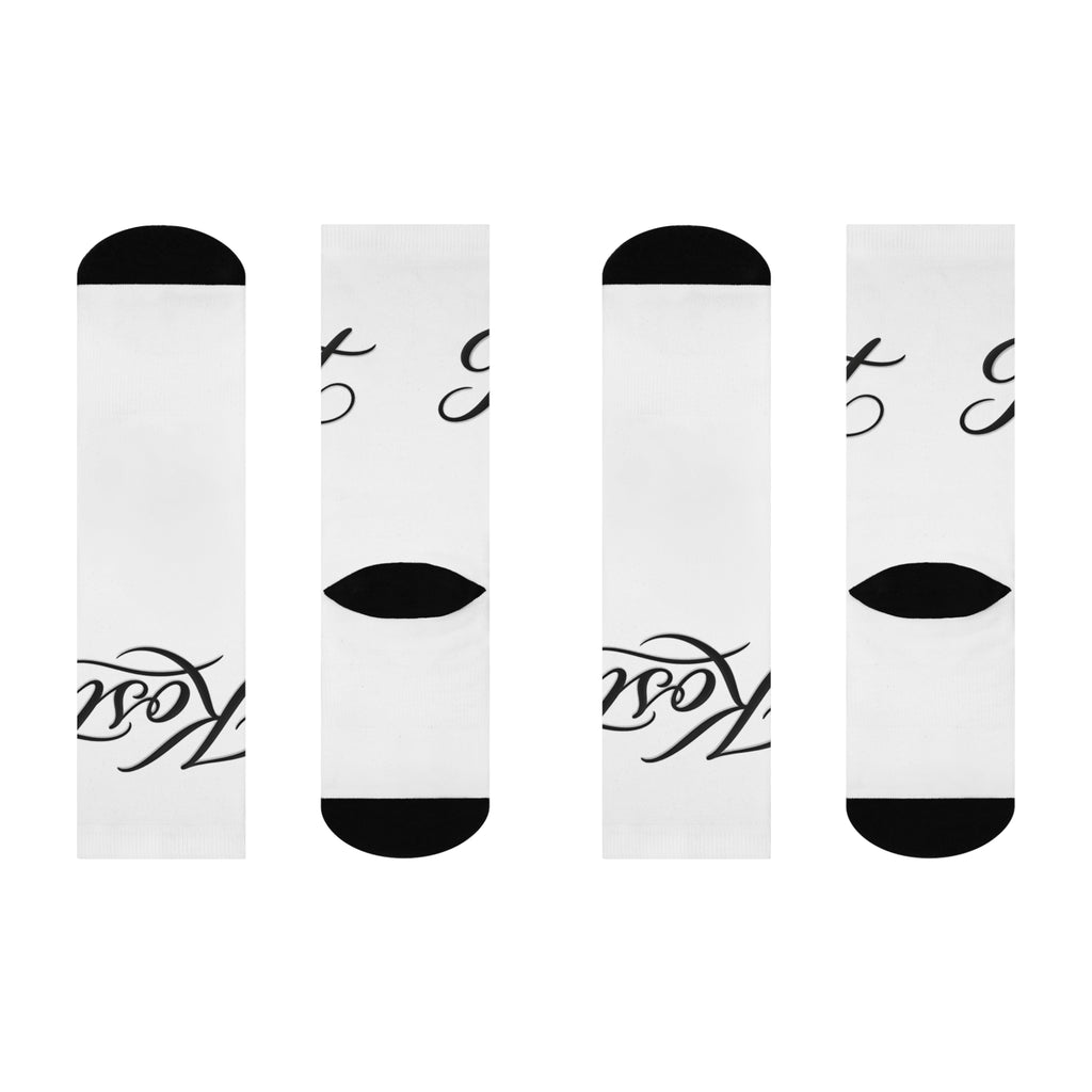 Cursive Personalized Cushioned Crew Socks