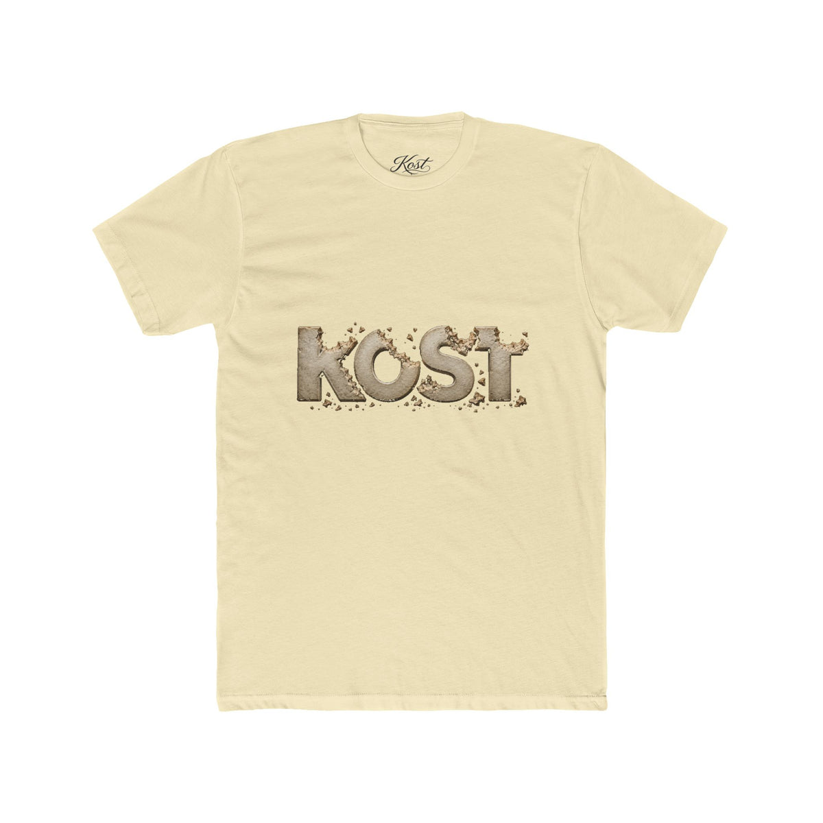 KOST Logo Tee — Distressed Vintage Lettering Cotton T-Shirt