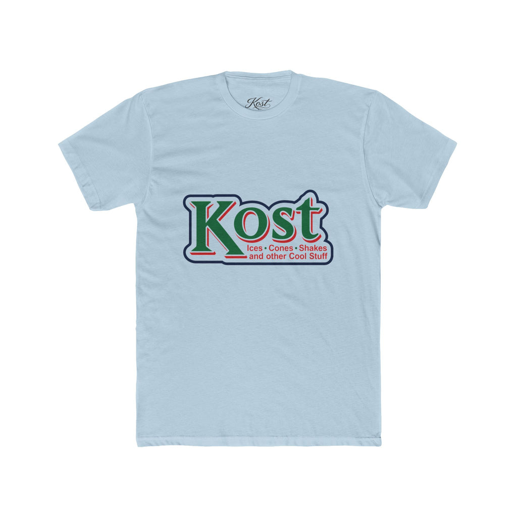 Kost Logo Crew T-Shirt — Retro Grocery Style Graphic Tee