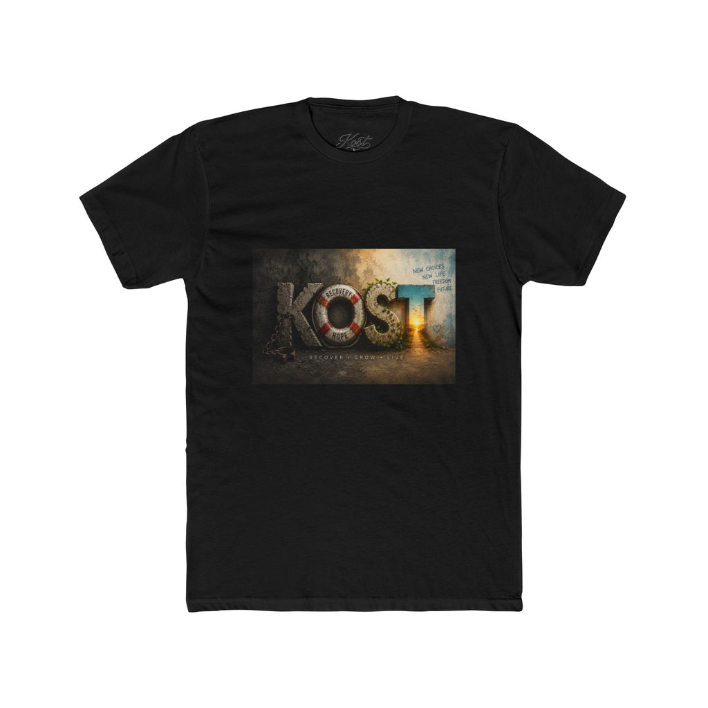 KOST Graphic T-Shirt – Distressed Gothic Rock-Inspired Tee