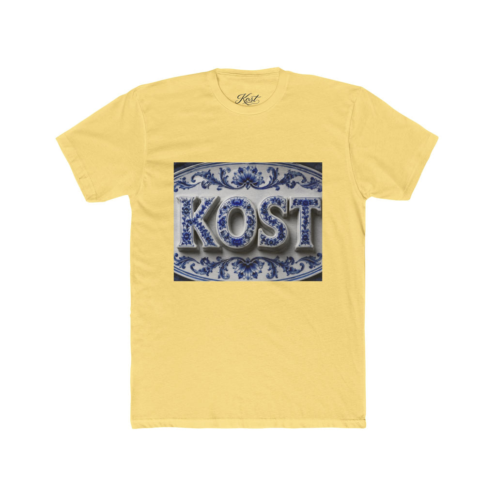 KOSTI Blue Ornamental Graphic T-Shirt