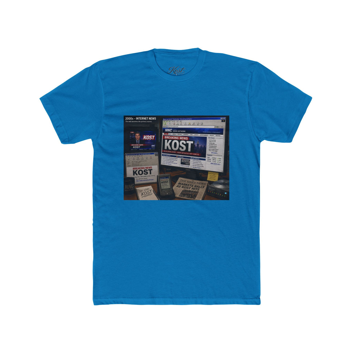 KOST Radio Collage Tee — Vintage Music Station Graphic T‑Shirt