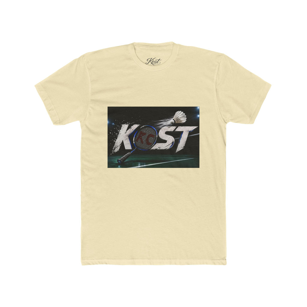 Kost Badminton Graphic Tee — Retro Shuttlecock Sports T‑Shirt