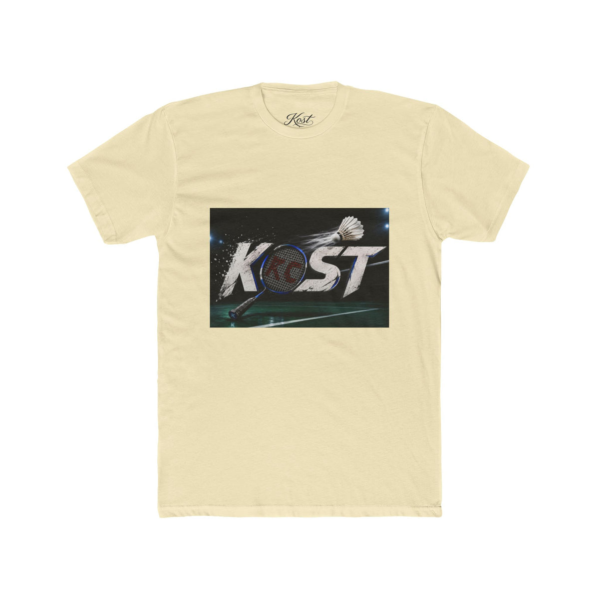 Kost Badminton Graphic Tee — Retro Shuttlecock Sports T‑Shirt