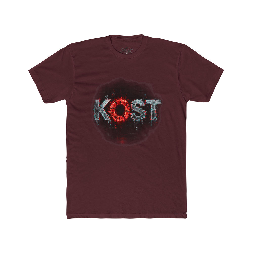 Lost Distressed Graphic Tee — 'LOST' Red & Blue Vintage Smoke Design