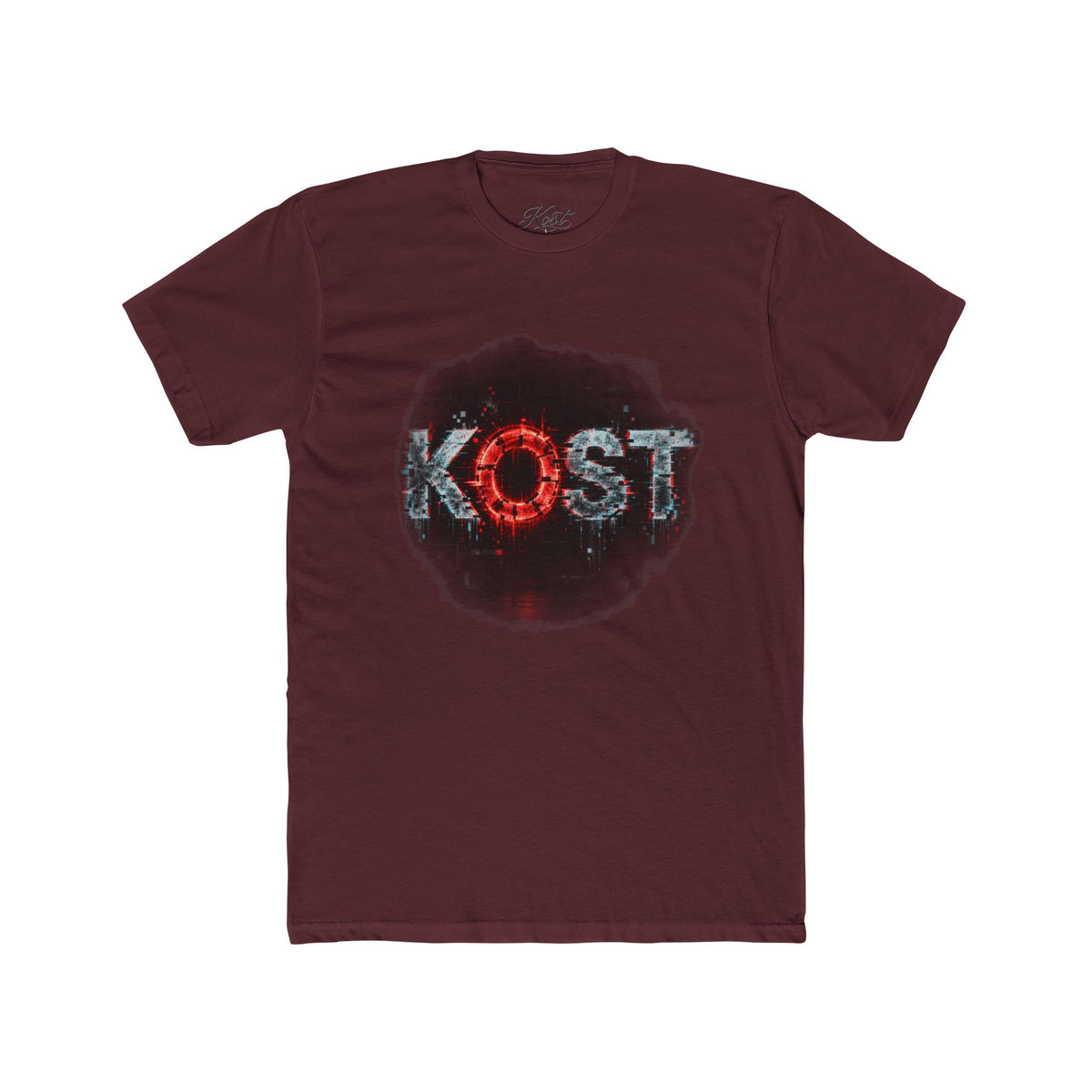 Lost Distressed Graphic Tee — 'LOST' Red & Blue Vintage Smoke Design