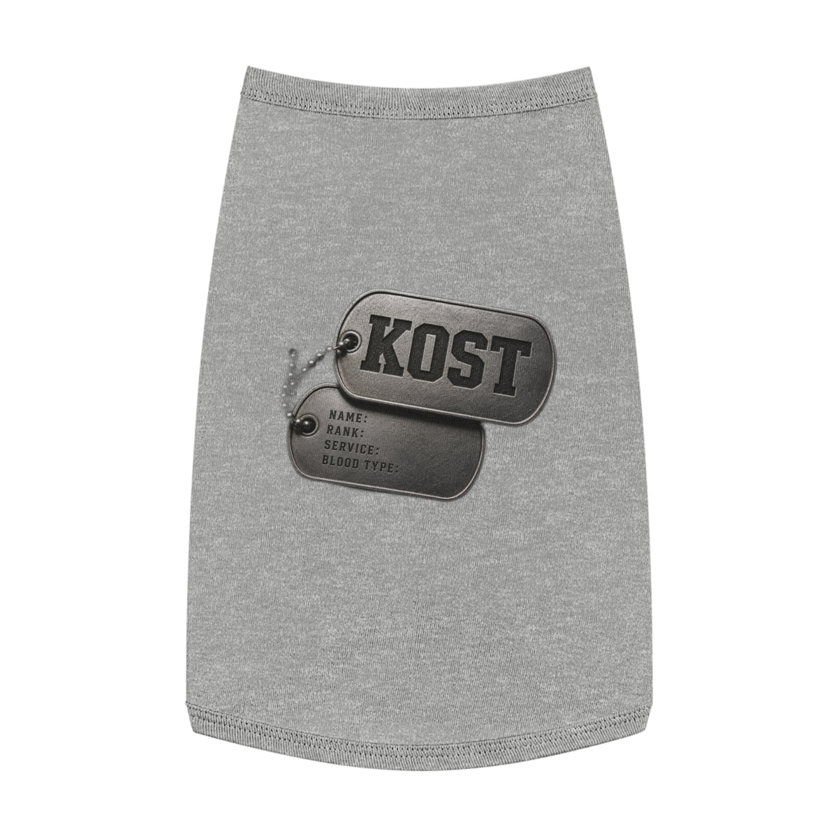 KUST Dog Tag Graphic Pet Tank Top