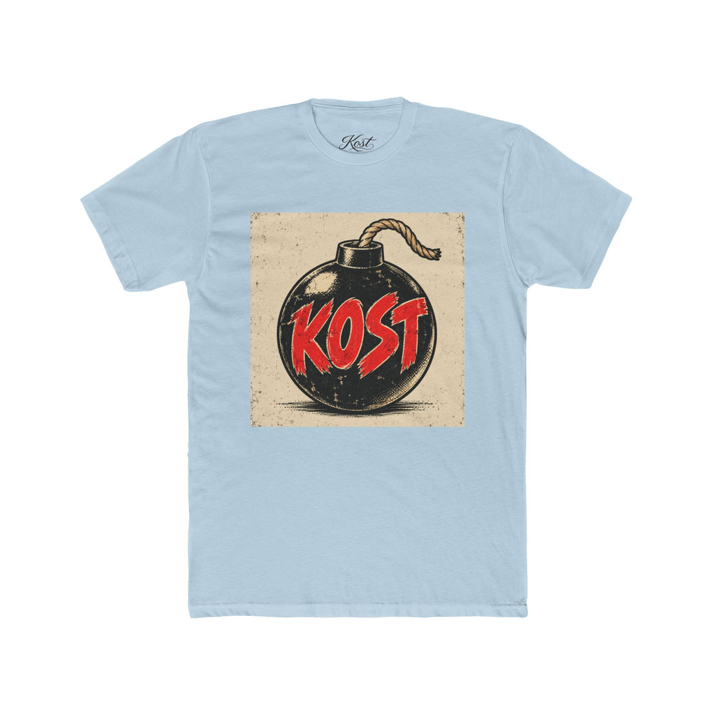 Bomb Graphic T‑Shirt — "KOST" Retro Punk Logo Tee