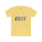 KOST 3D Metallic Logo Tee — White Graphic Crewneck T-Shirt