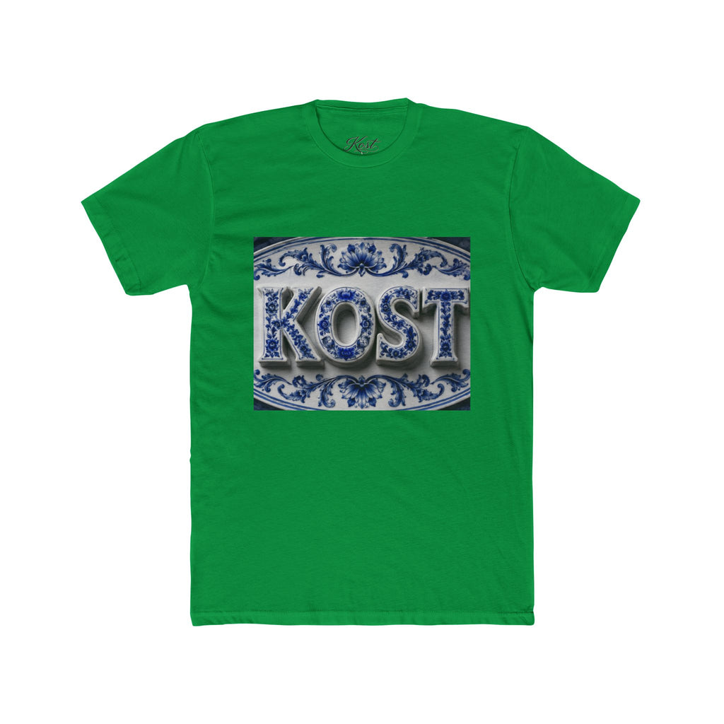 KOSTI Blue Ornamental Graphic T-Shirt