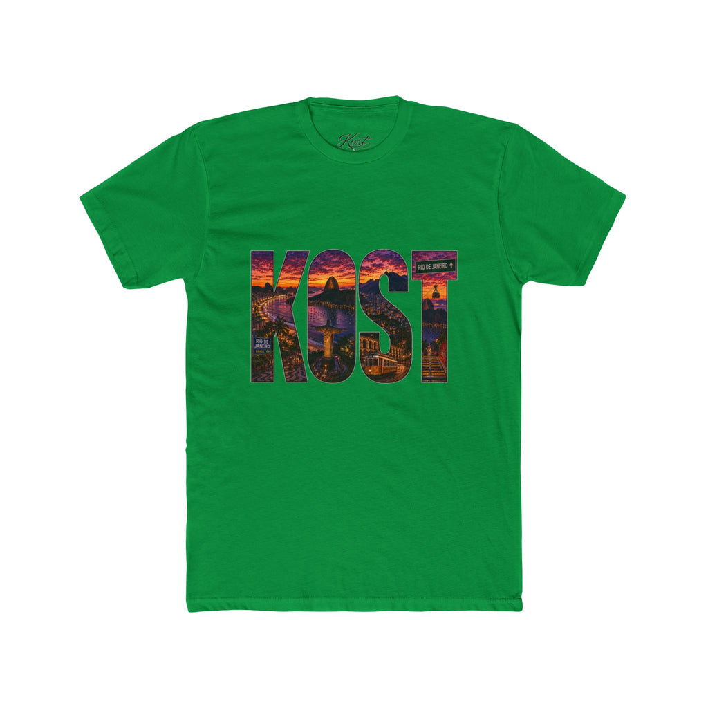 KOST Sunset Graphic Tee — Bold City Name Lettering T-Shirt