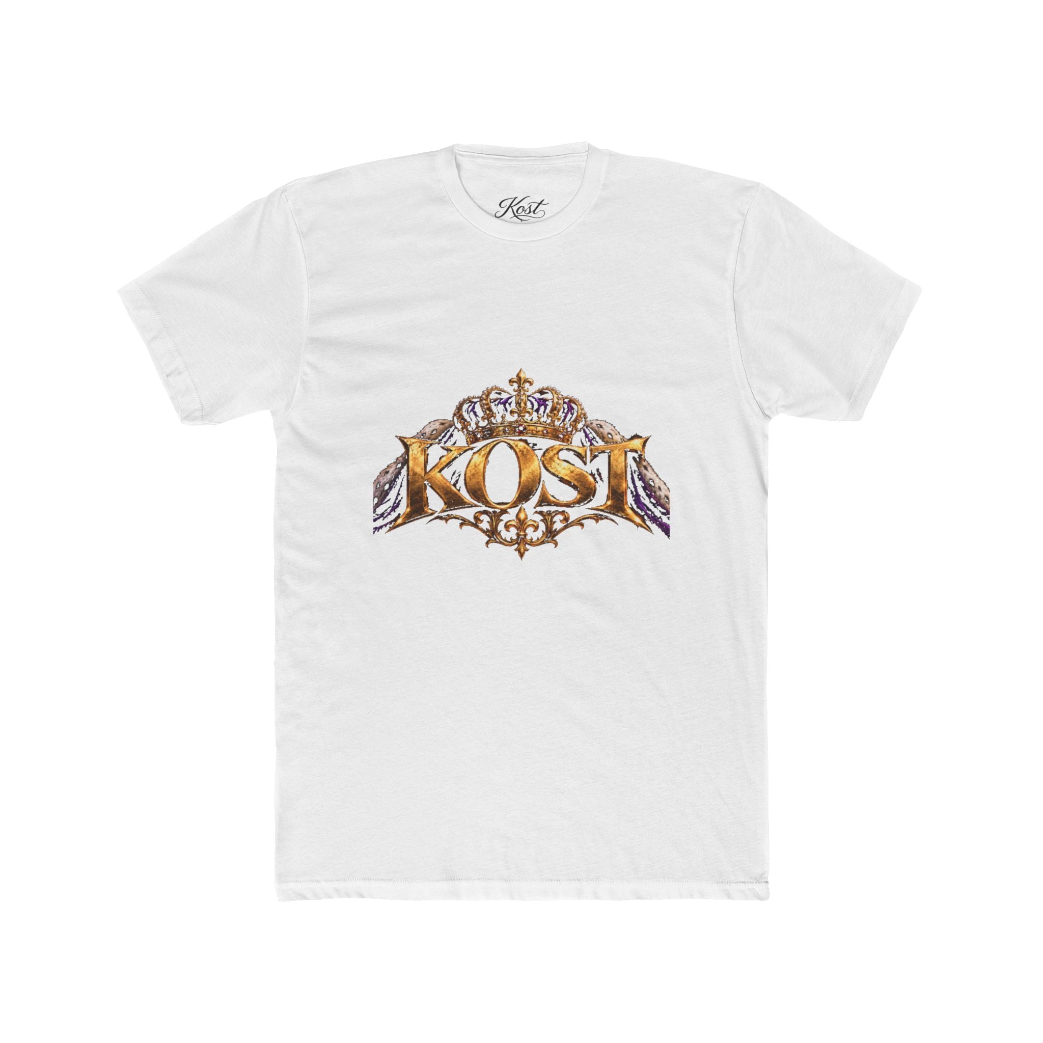 KOST Crown Logo T‑Shirt — Vintage Gold Crest Graphic Tee