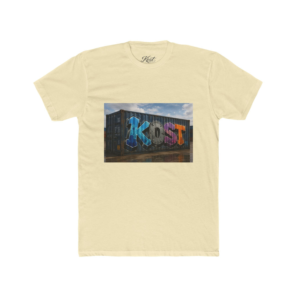 Graffiti 'Kost' Street Art Tee — Urban Container Mural T-Shirt