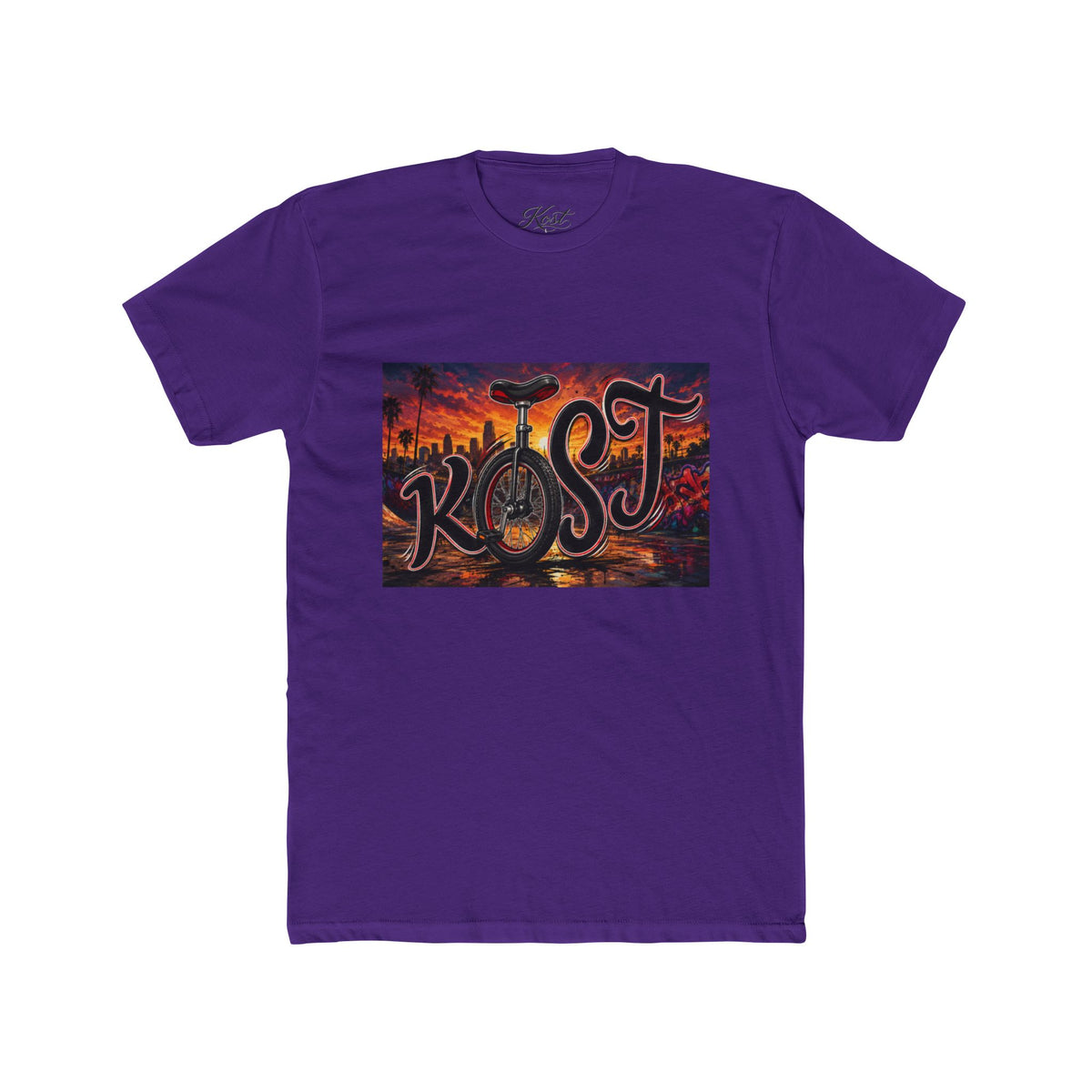 “Kost” City Skyline Graphic Tee — Vintage Sunset Urban Streetwear T‑Shirt