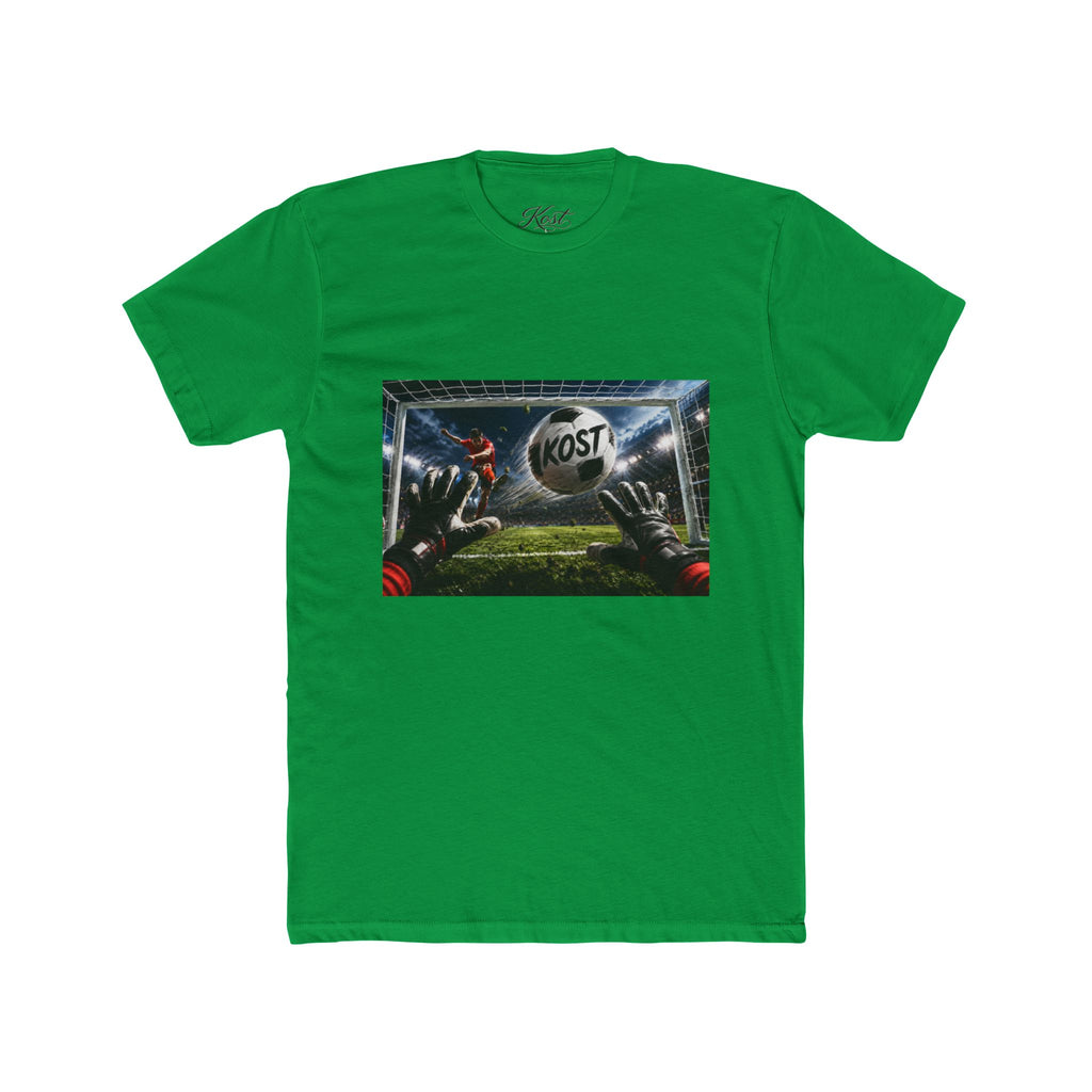 Soccer Goalkeeper Catch T‑Shirt — 'KOST' Stadium Football Tee