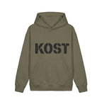 KOST Stencil Logo Hoodie — Vintage Military Streetwear Pullover