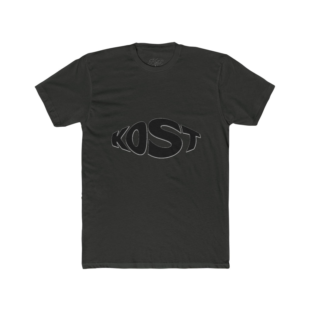 Kost Logo Tee — Minimal Black Graphic Cotton T-Shirt