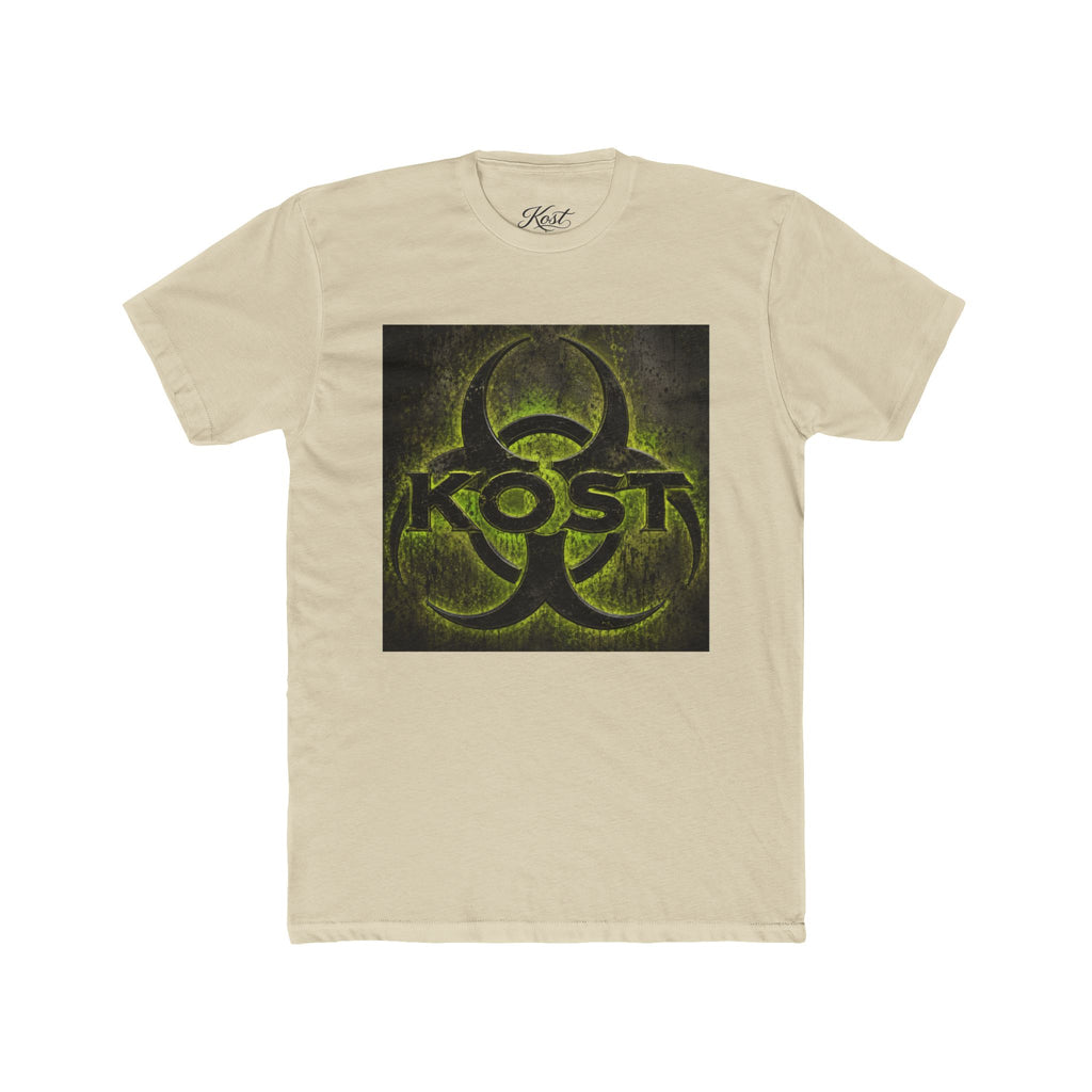 Biohazard KOST Graphic Tee — Distressed Neon Toxic Logo T-Shirt
