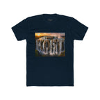 Coast Waterfall Graphic Tee — Scenic Sunset Nature T-Shirt