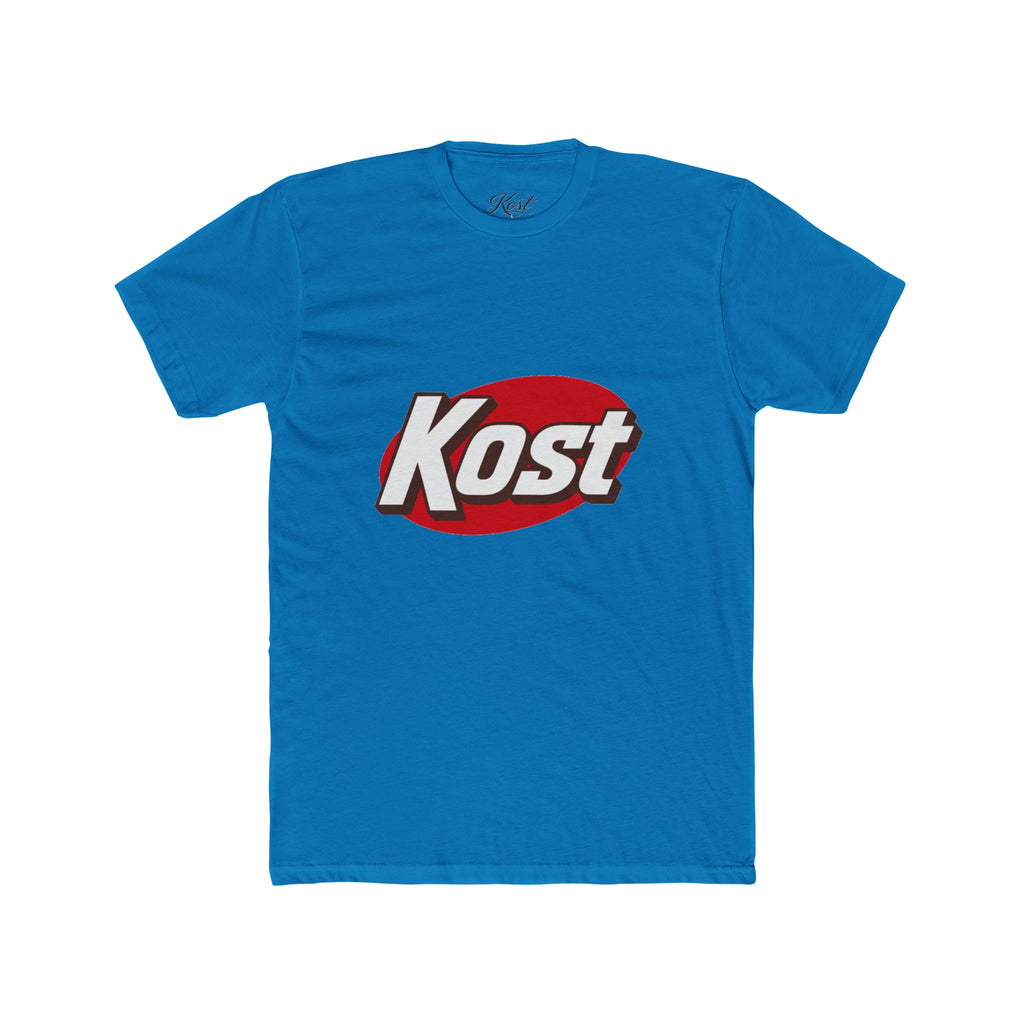 Kost Logo Tee — Retro Red Oval Graphic Cotton T‑Shirt