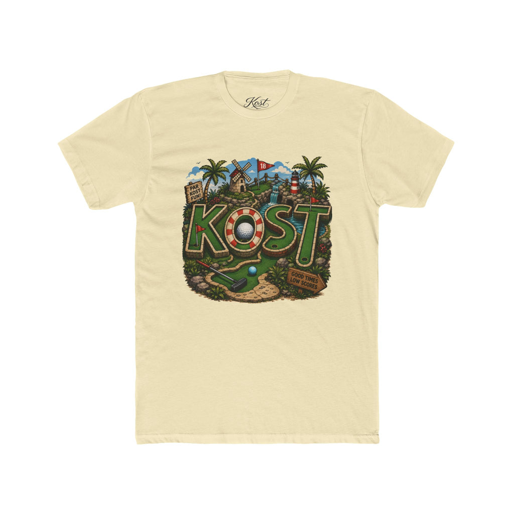KOST Golf Course Graphic Tee — Vintage Island Mini Golf Design