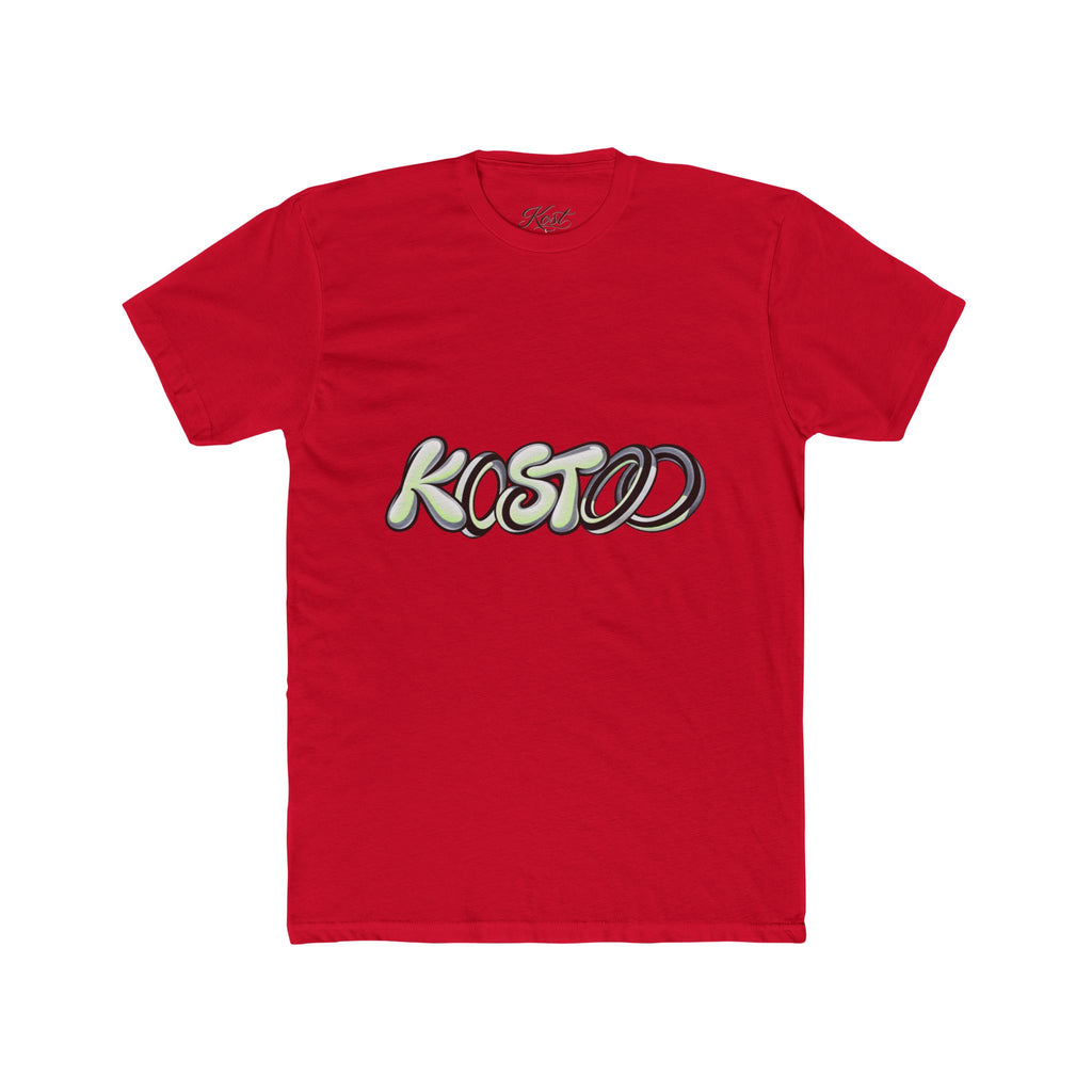 Graphic Tee — 'KOSTOD' Retro Bubble Letter Shirt