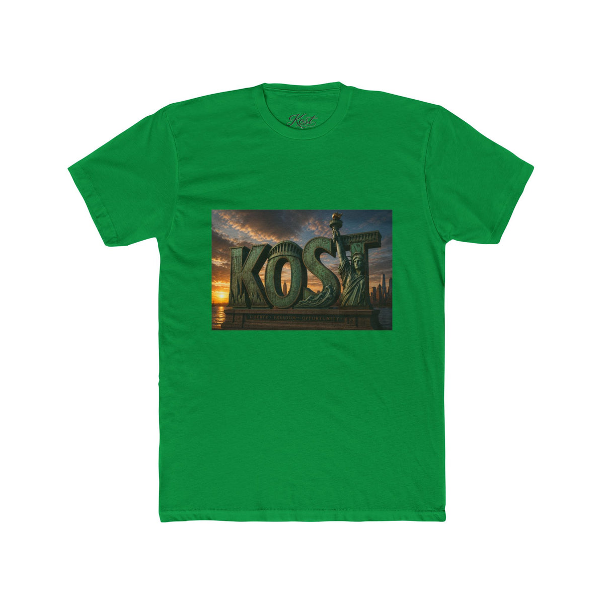 Kost Tropical Sunset T‑Shirt — Vintage Island Logo Tee