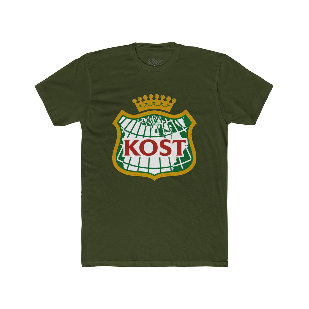 KOST Crest T‑Shirt — Vintage Crowned Globe Logo Tee