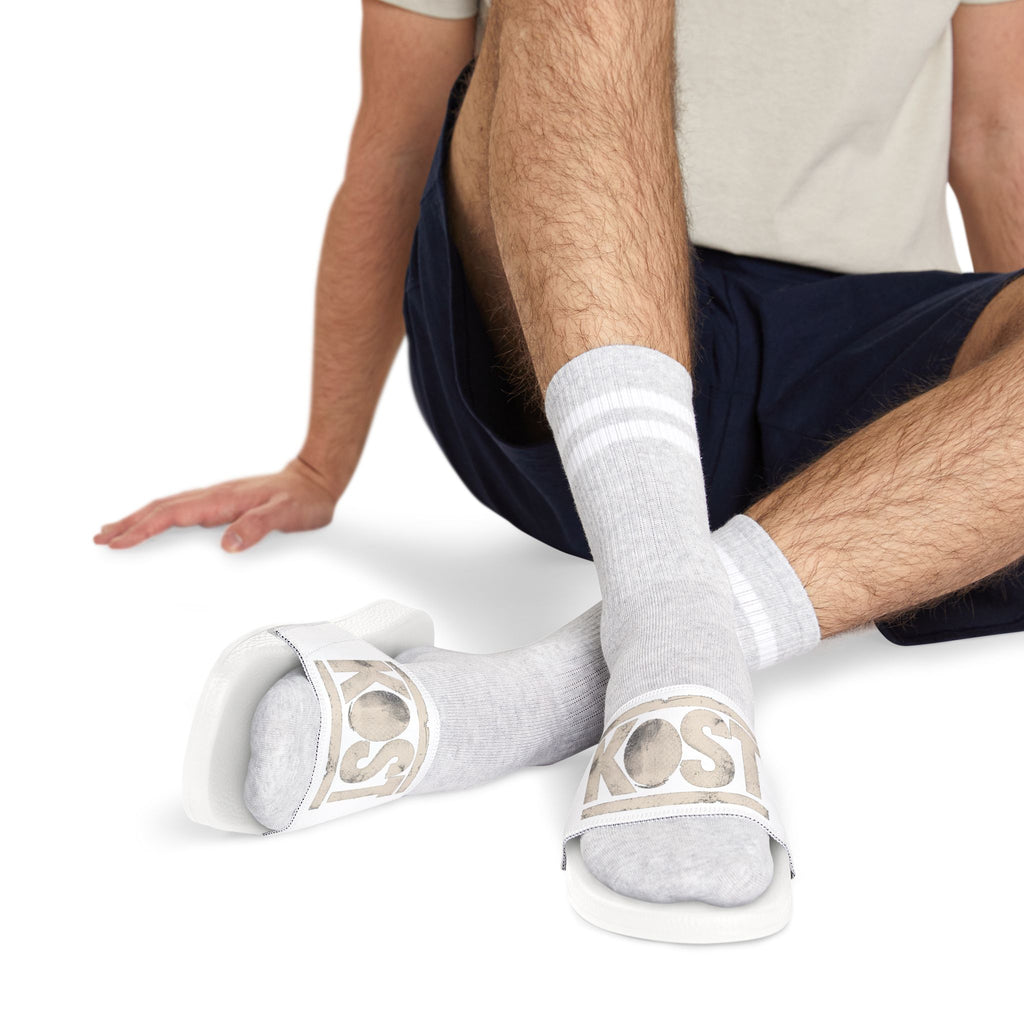 Men’s Removable-Strap Sandals with Custom “KOS” Design