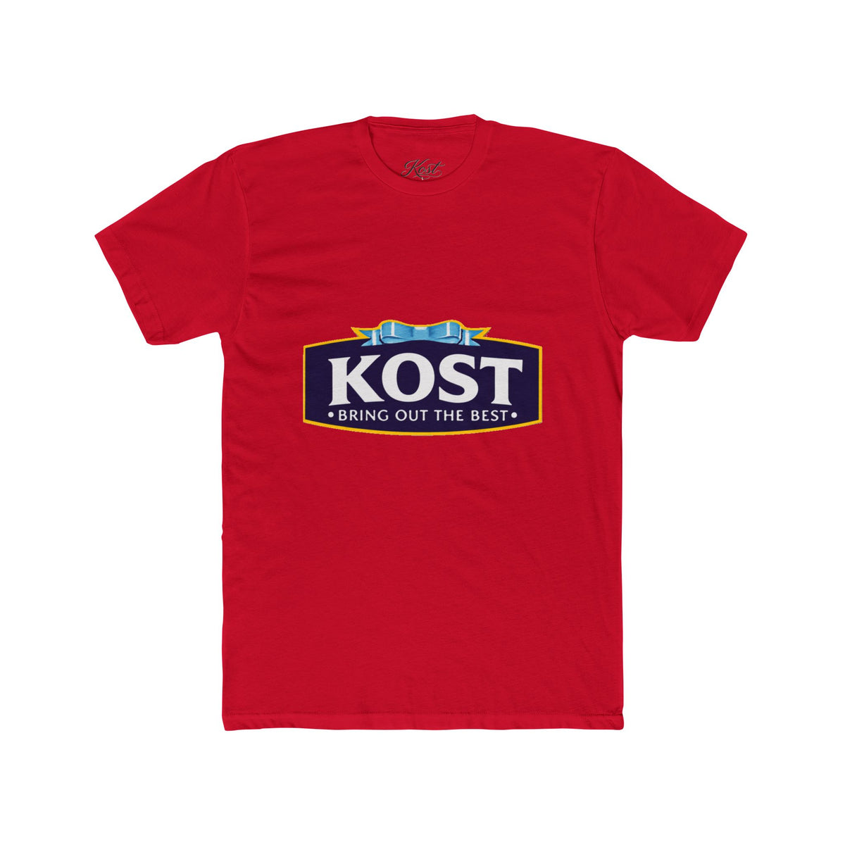 KOST Logo Tee — 'Bring Out The Best' Retro Badge Cotton T‑Shirt