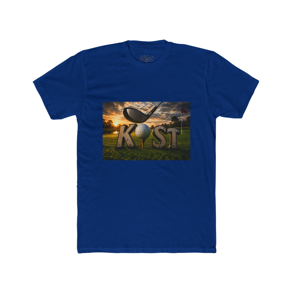 K!ST Golf Sunset Crew Tee — Vintage Golf Club Graphic T-Shirt