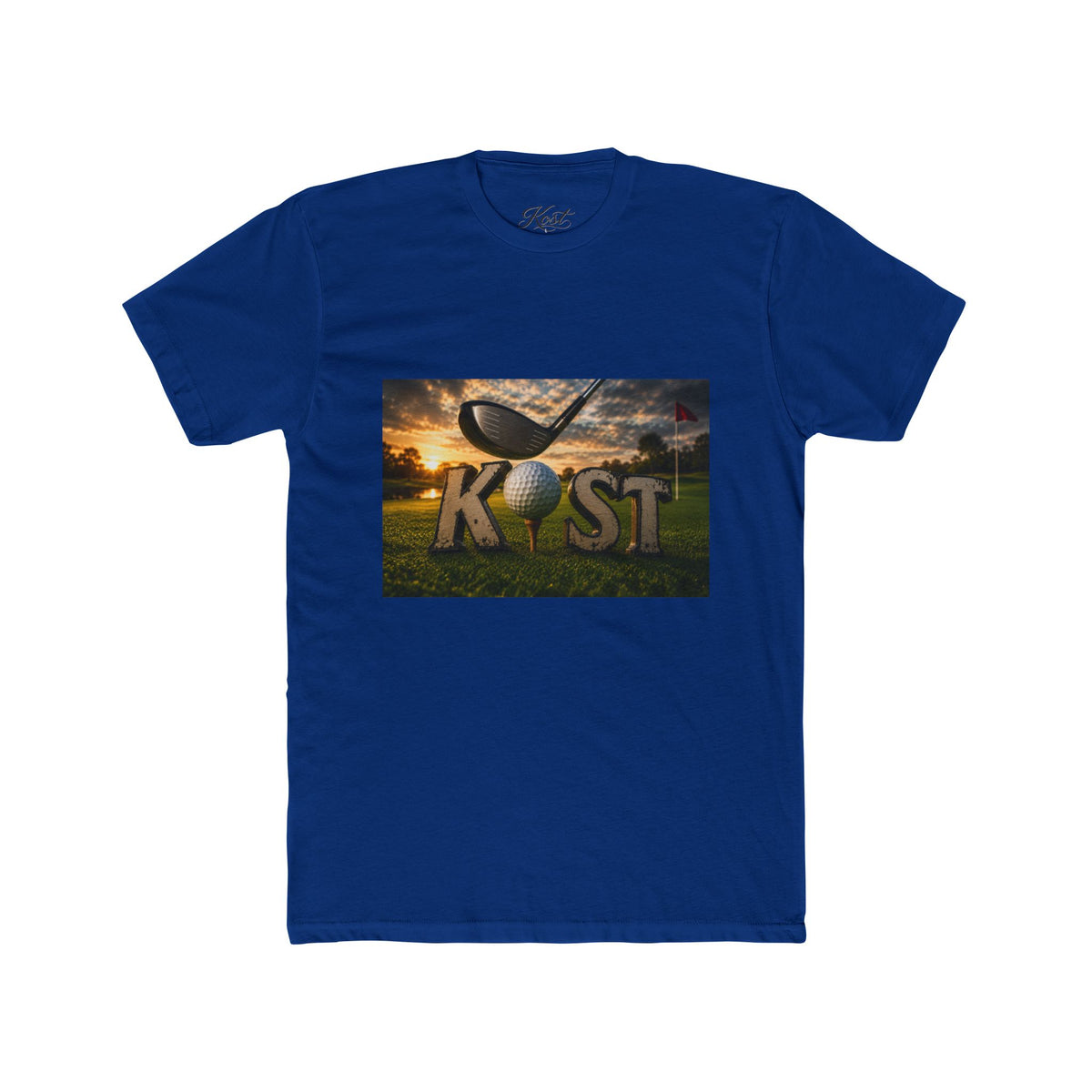 K!ST Golf Sunset Crew Tee — Vintage Golf Club Graphic T-Shirt