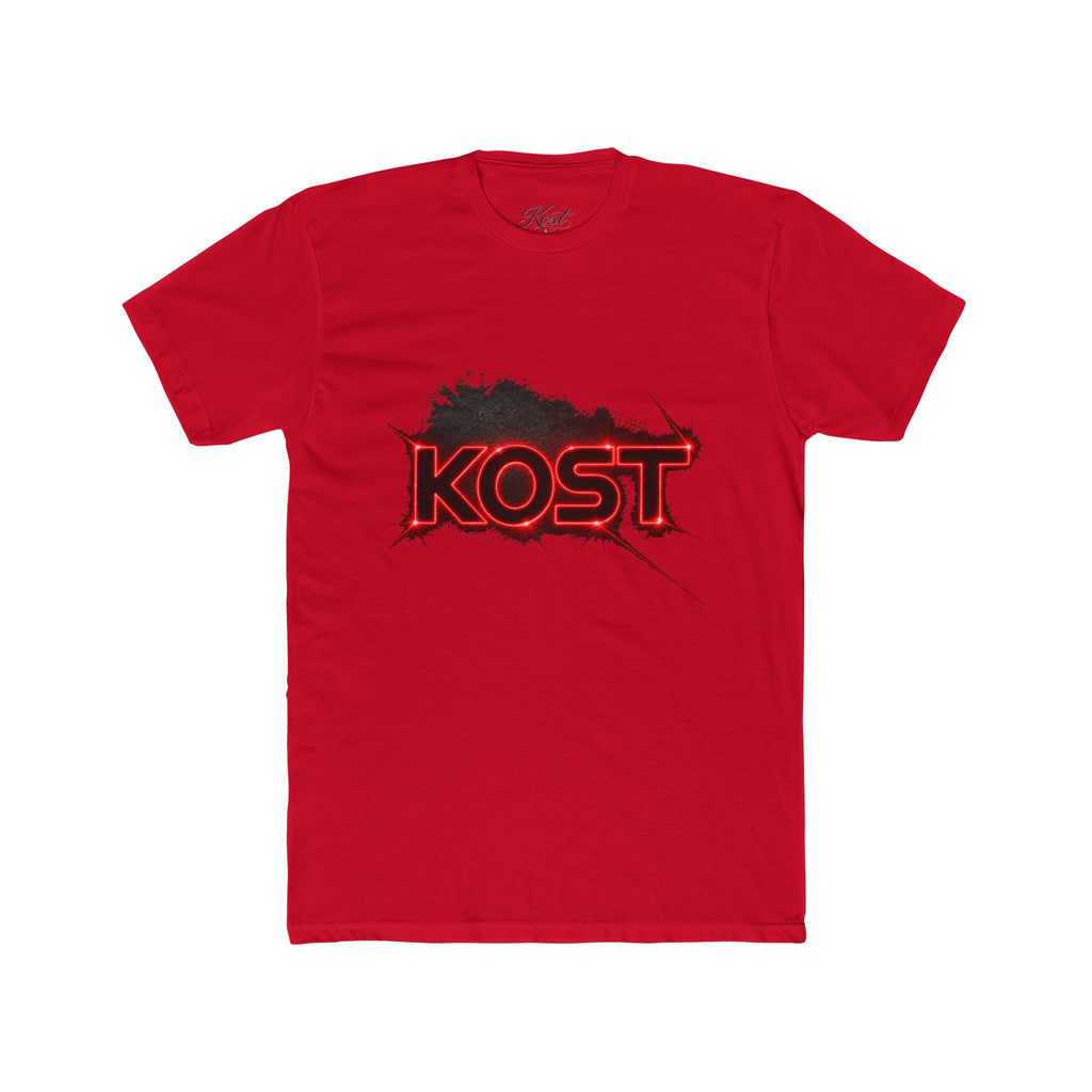 KOST Graphic T-Shirt – Distressed Red Logo Streetwear Tee