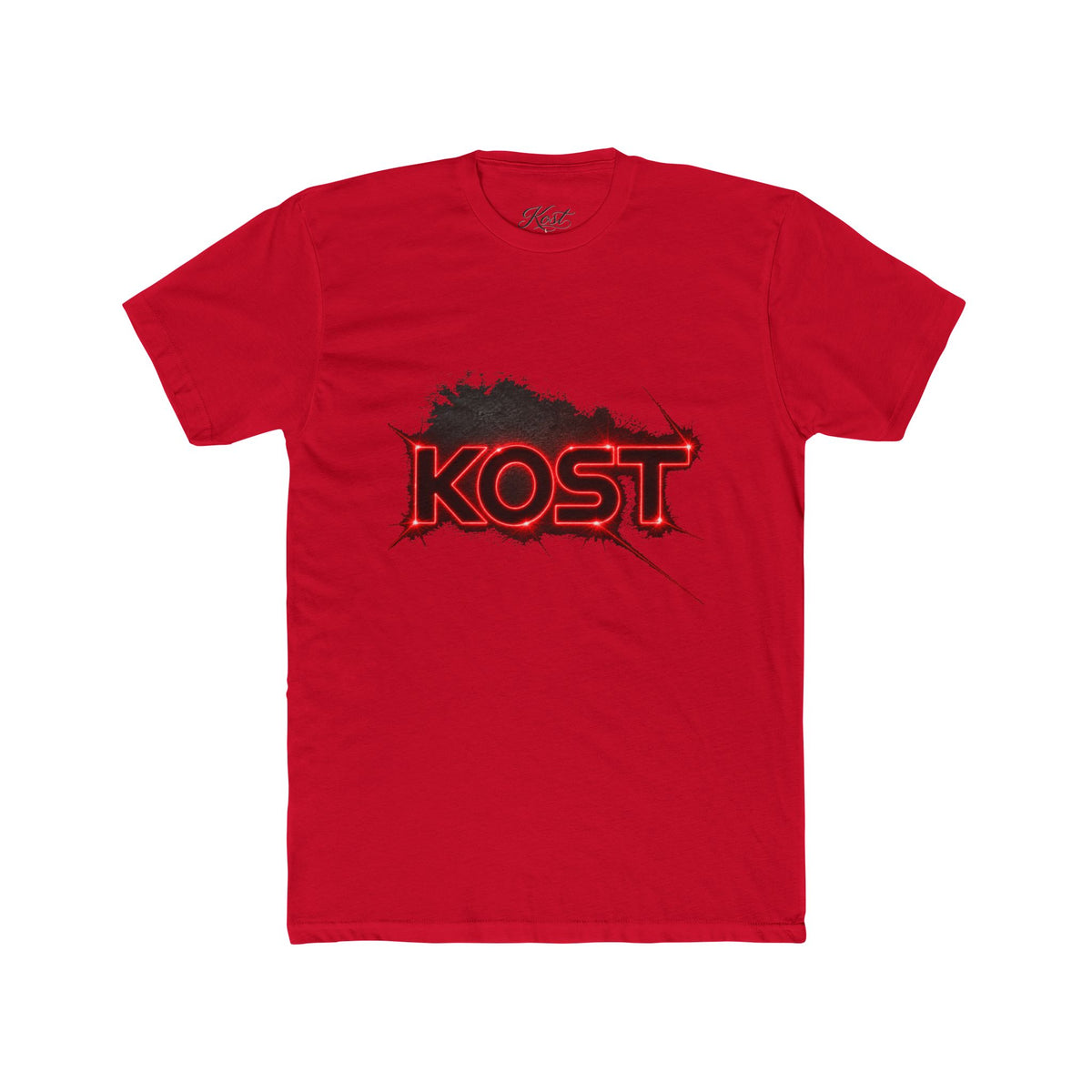 KOST Graphic T-Shirt – Distressed Red Logo Streetwear Tee